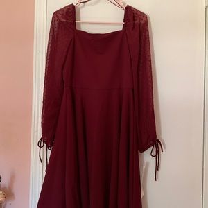 Rare Editions Burgundy Dress